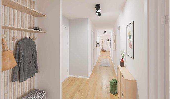 Heller und freundlicher Eingangsbereich