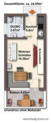 Grundriss ohne Maßstab