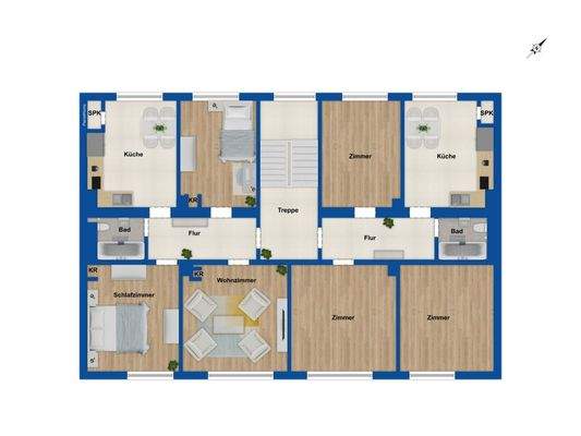 Grundriss 1.-2. Obergeschoss