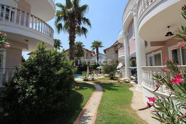 Triplex Villa with a Garden in a Complex in Belek Antalya