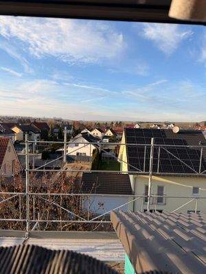 Ausblick Maisonette-Wohnung Richtung RW