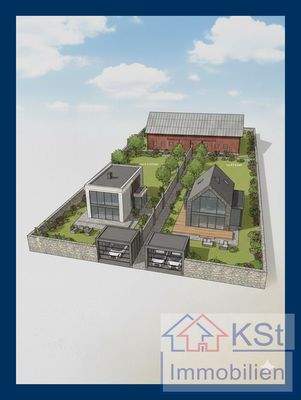 Visualisierung eines Bebauungsbeispiels (KI-erstellt)