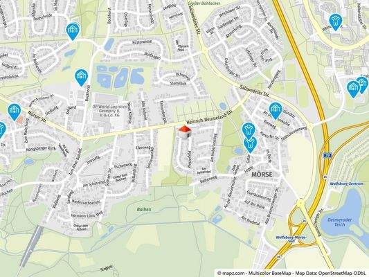 Geolyzer Kartenausschnitt