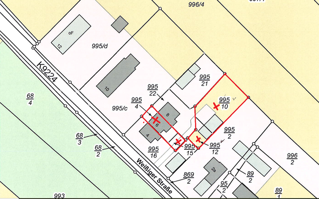 Lageplan mit Flächen