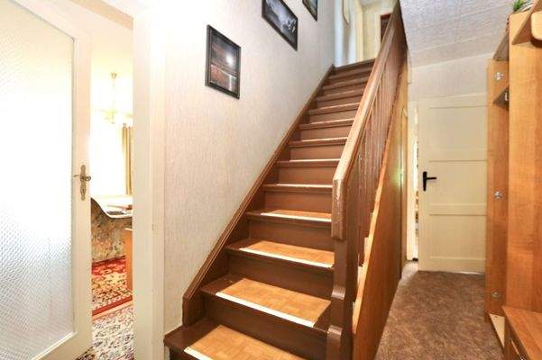 Hinauf ins Obergeschoss!