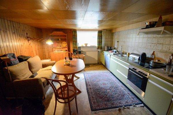 Hobbyraum im Keller (als Küche genutzt)