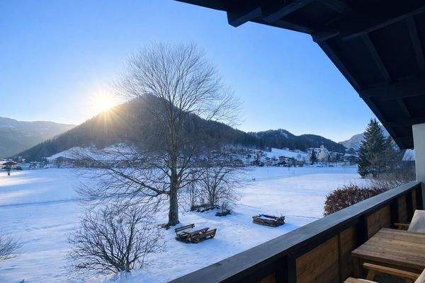Sonnenuntergang am Balkon