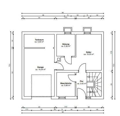 Grundriss Kellergeschoss