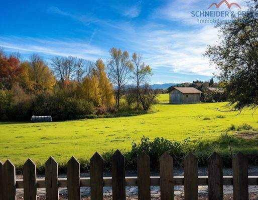 Blick Richtung Alpen