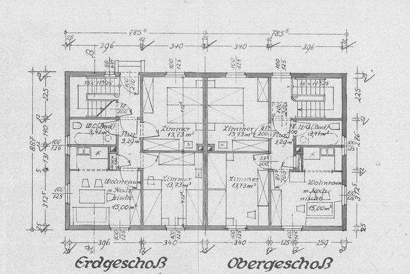 Grundriss Erd-/Obergeschoss (rechts)