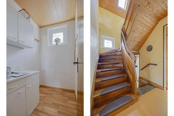 Abstellraum und Treppe