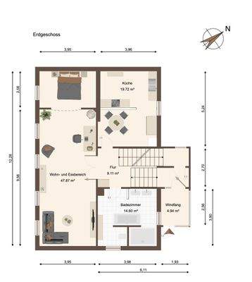 Grundriss Erdgeschoss