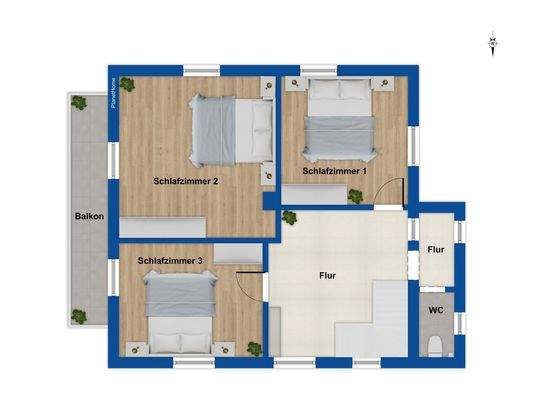 Grundriss Obergeschoss