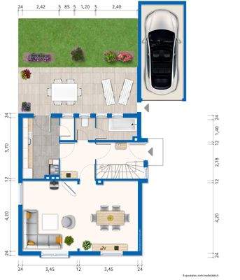 Grundriss / Skizze Erdgeschoss