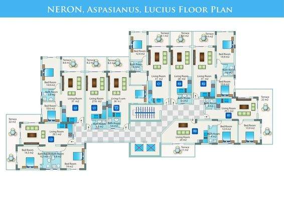 Apartments for Sale in a Compound in North Cyprus Long Beach