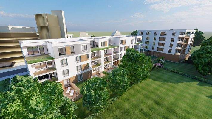 Ansicht Gartenseite / 33 ETW