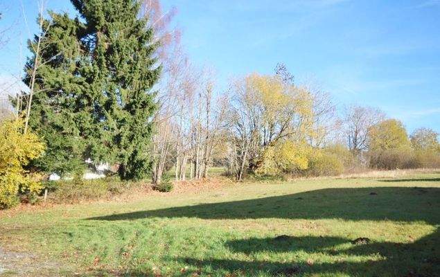 Blick auf das Grundstück