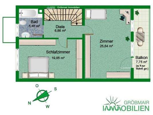 Grundriss Obergeschoss