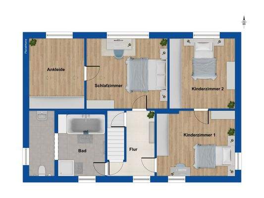 Grundriss Obergeschoss