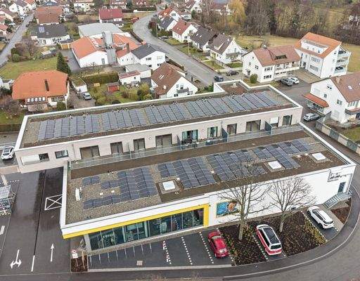 Blick auf Dachterrasse