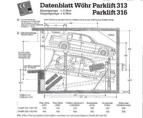 Skizze des Viererparkers