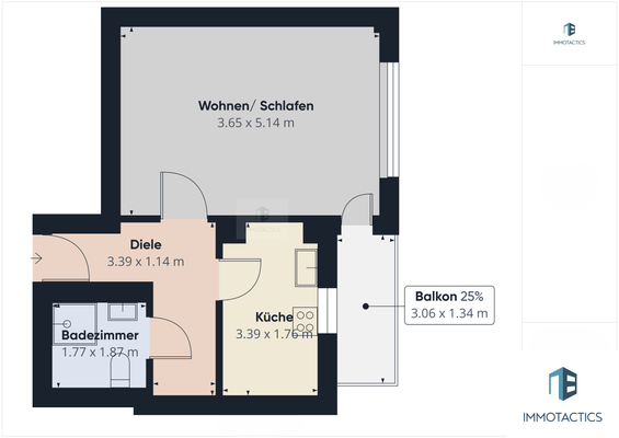Grundriss Wohnung 2