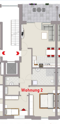 Grundriss Wohnung 2