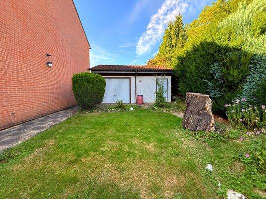 Seitenansicht / Rückseite Garagen