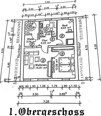 Grundriss Obergeschoss
