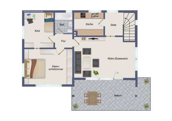 Grundriss EG (kein Maßstab)