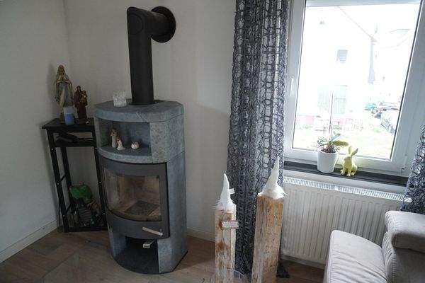 Schwedenofen 1 OG im Wohnzimmer