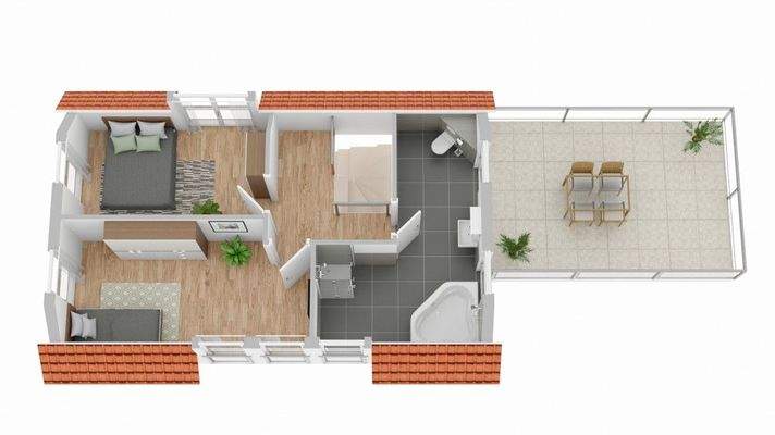 Grundriss Dachgeschoss(nicht maßstabsgetreu)