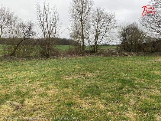 Blick auf das Baugebiet