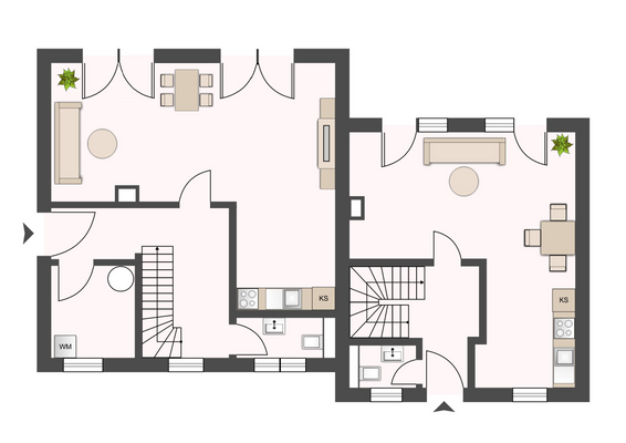Grundrisse Erdgeschoss