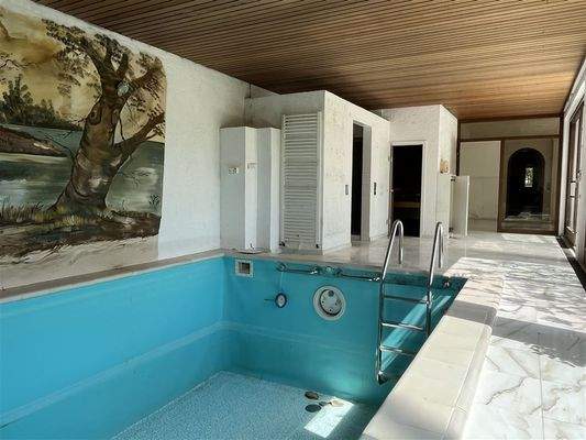 Wellnesbereich, Sauna und Sanitärbereich EG