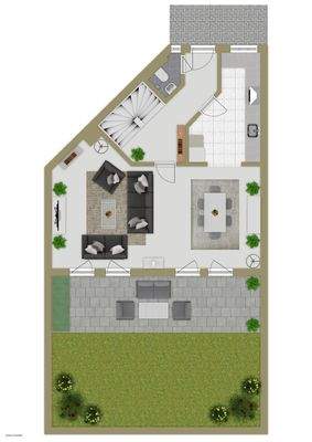 Erdgeschoss &amp; Außenansicht