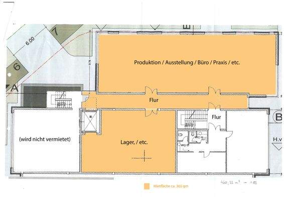 Grundriss Mietfläche