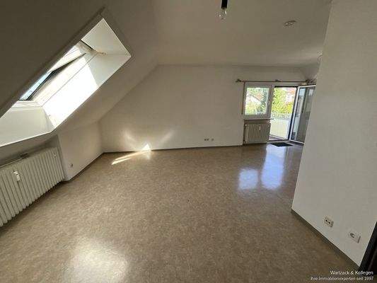 Wohn- und Essbereich im Dachgeschoss