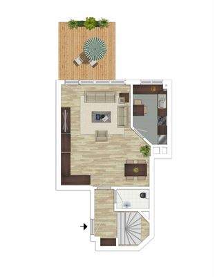 Grundriss-Skizze Erdgeschoss