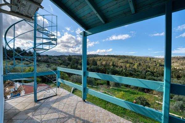 Kreta, Douliana: Faszinierendes Haus mit Meer- und Bergblick