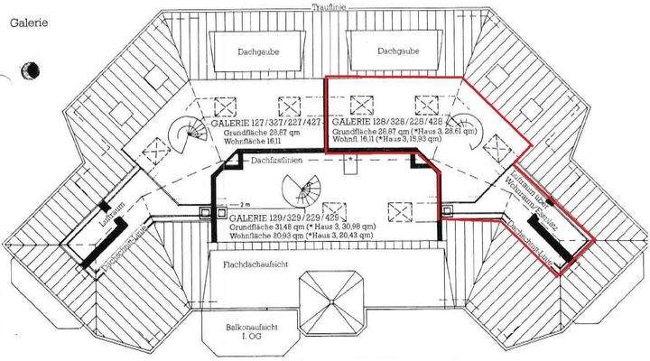 Grundrissplan Galerie