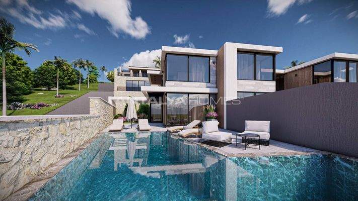 Investment 2+1, 4+1 and 5+1 Villas in Kas Kalkan Center