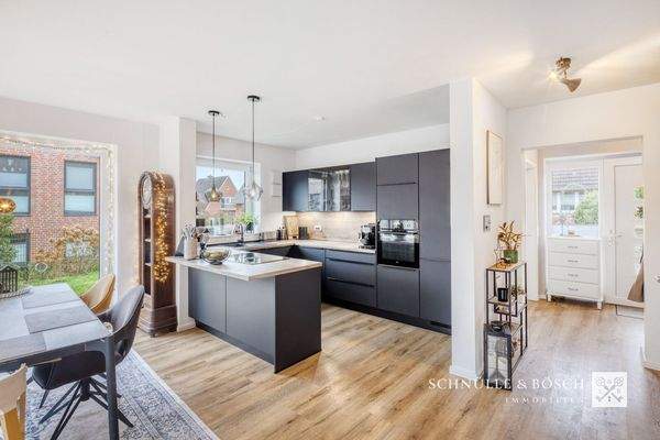 Die Küche ist ein Blickfang