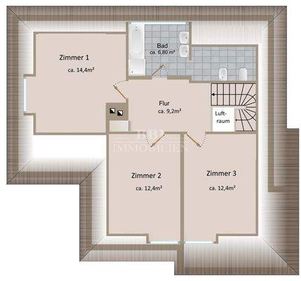 Grundriss Obergeschoss 