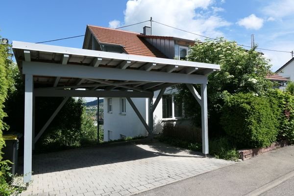 Ansicht Süd mit Carport