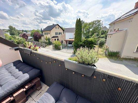 Blick vom zweiten Balkon