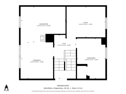 Grundriss EG einzeln Wfl