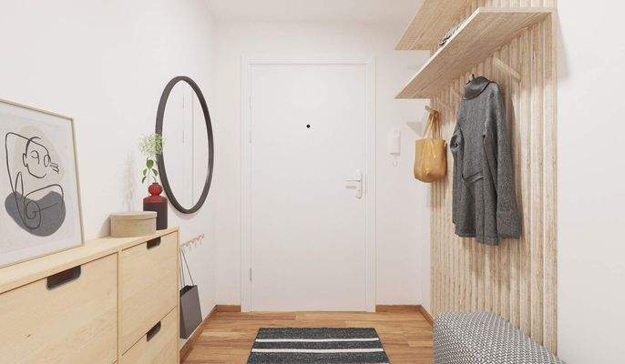 Freundlicher Eingangsbereich