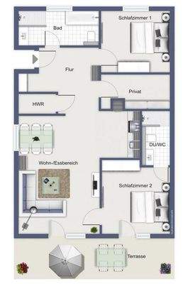 Grundriss "Meer" im EG