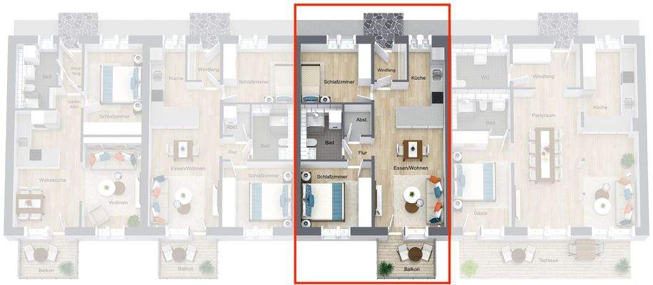 Grundriss - Haus 2, EG